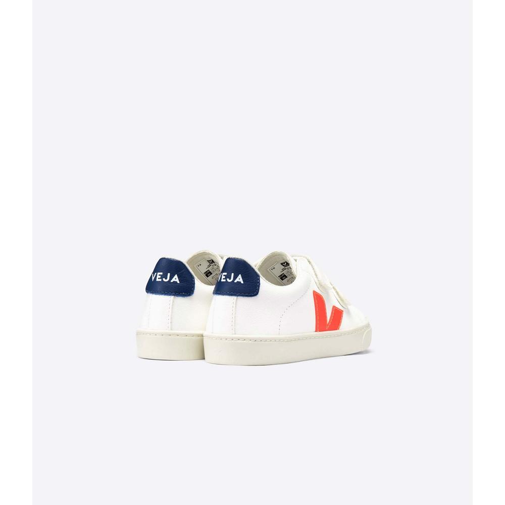 Veja ESPLAR CHROMEFREE Schoenen Kinderen White/Orange/Blue | BE 730AHK